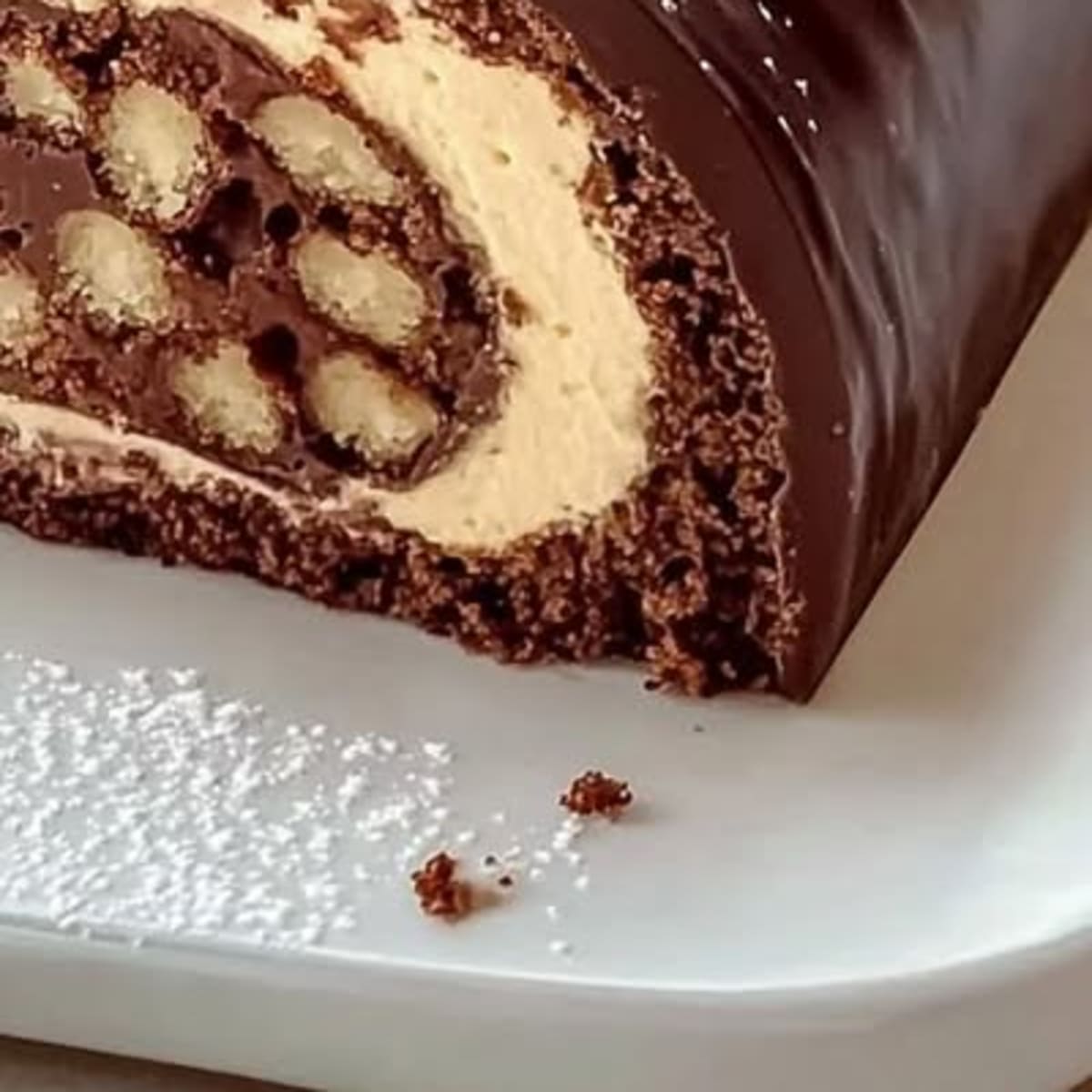 Heerlijke Chocolade Praliné Bûche2