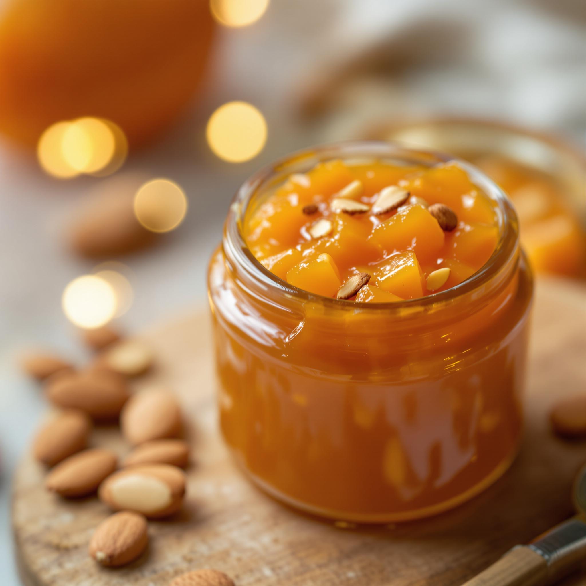 Abrikozenjam met amandelen