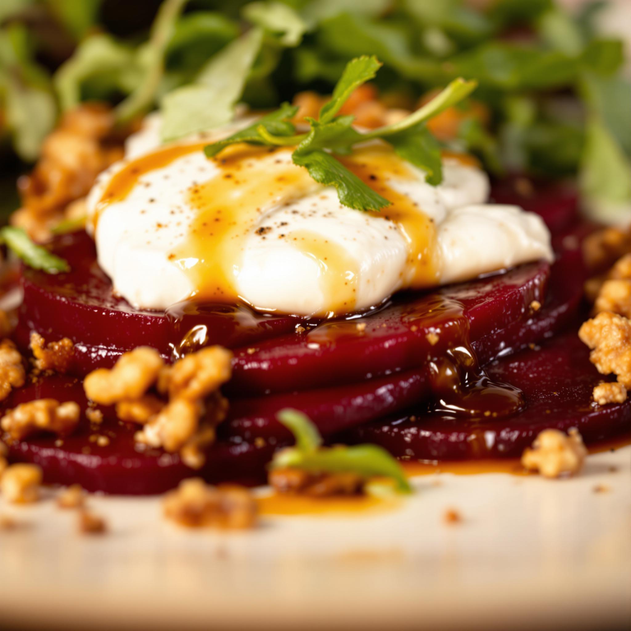 Bietensalade met geitenkaas