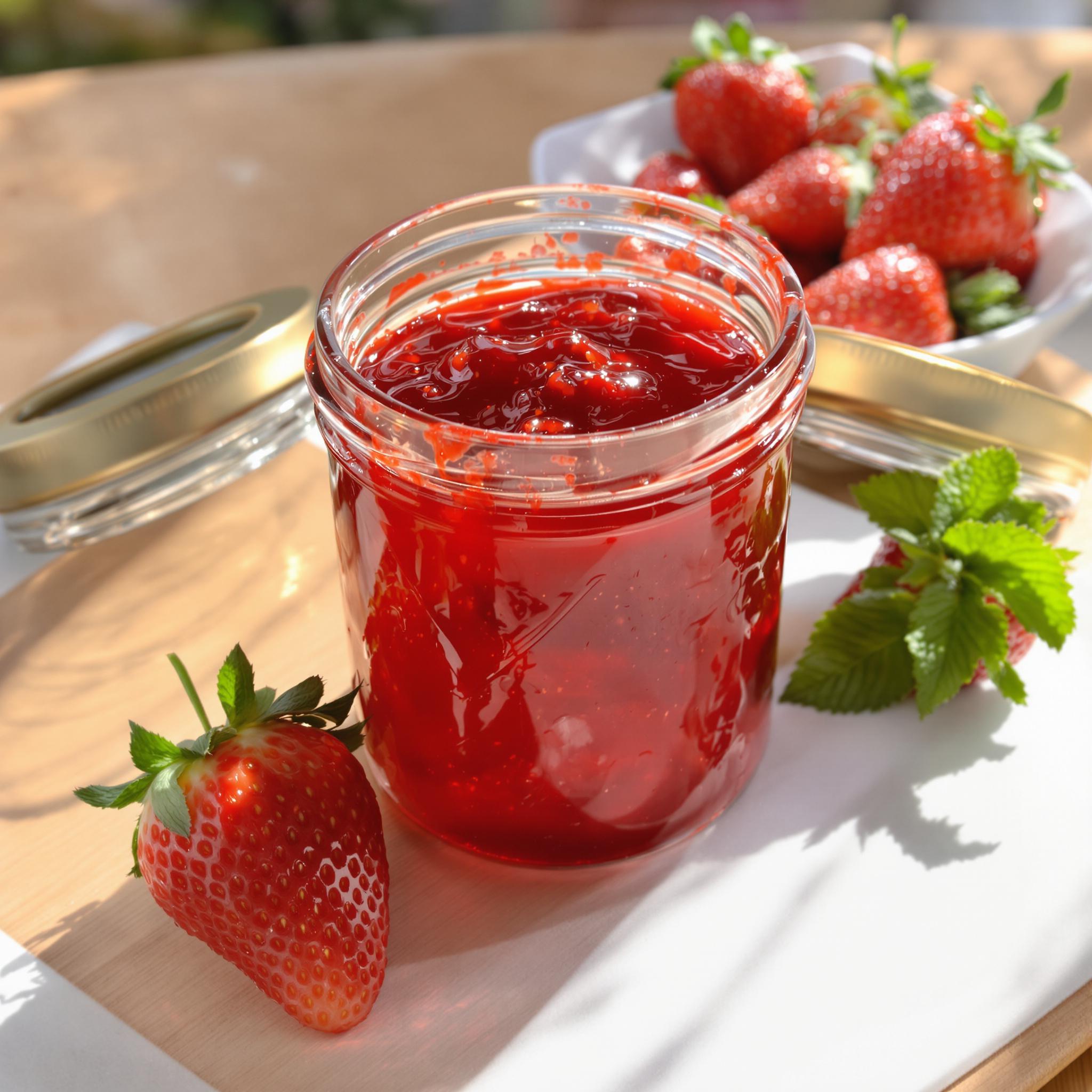 Aardbeienjam met vanille