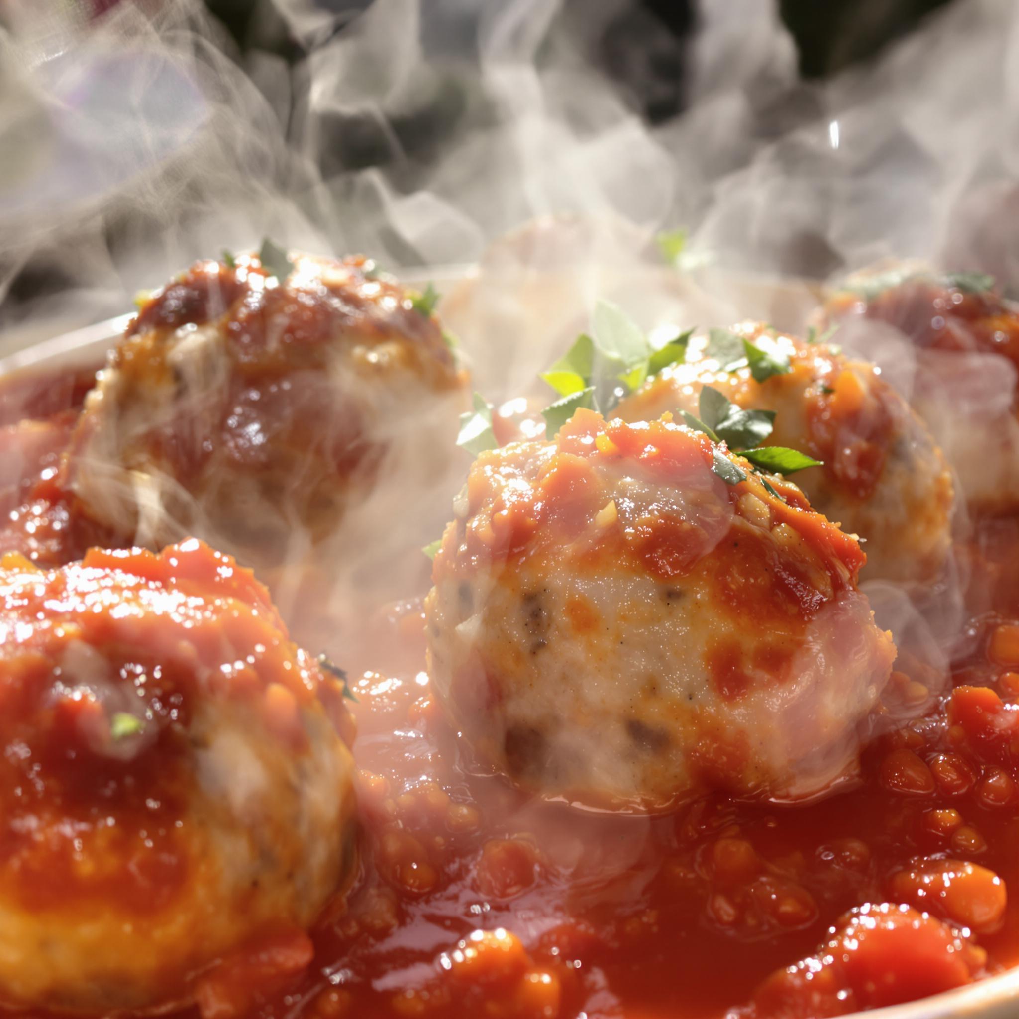 Gehaktballen in tomatensaus