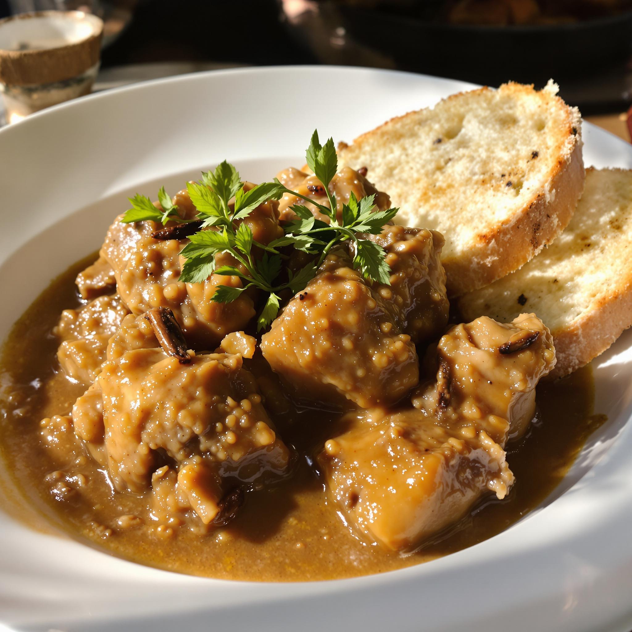 Hachee met kruidnagel en laurier