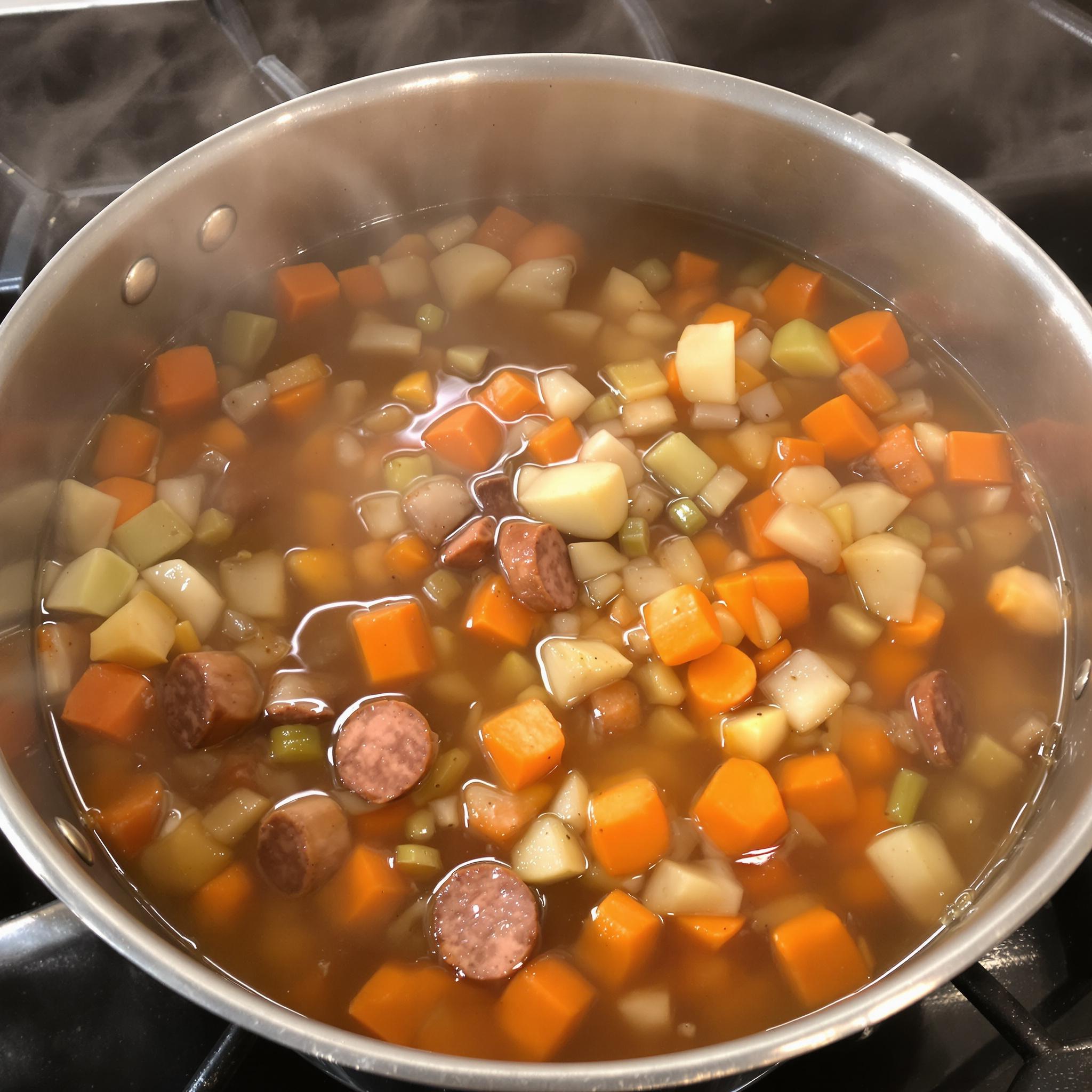 Hollandse erwtensoep met rookworst