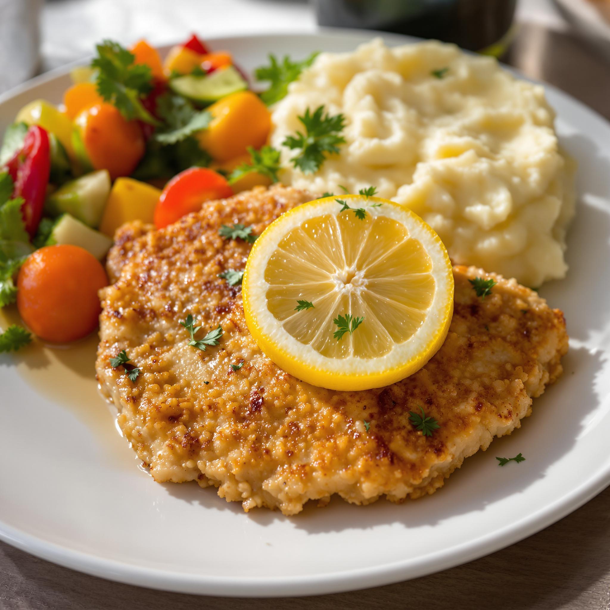 Kipschnitzel met citroen