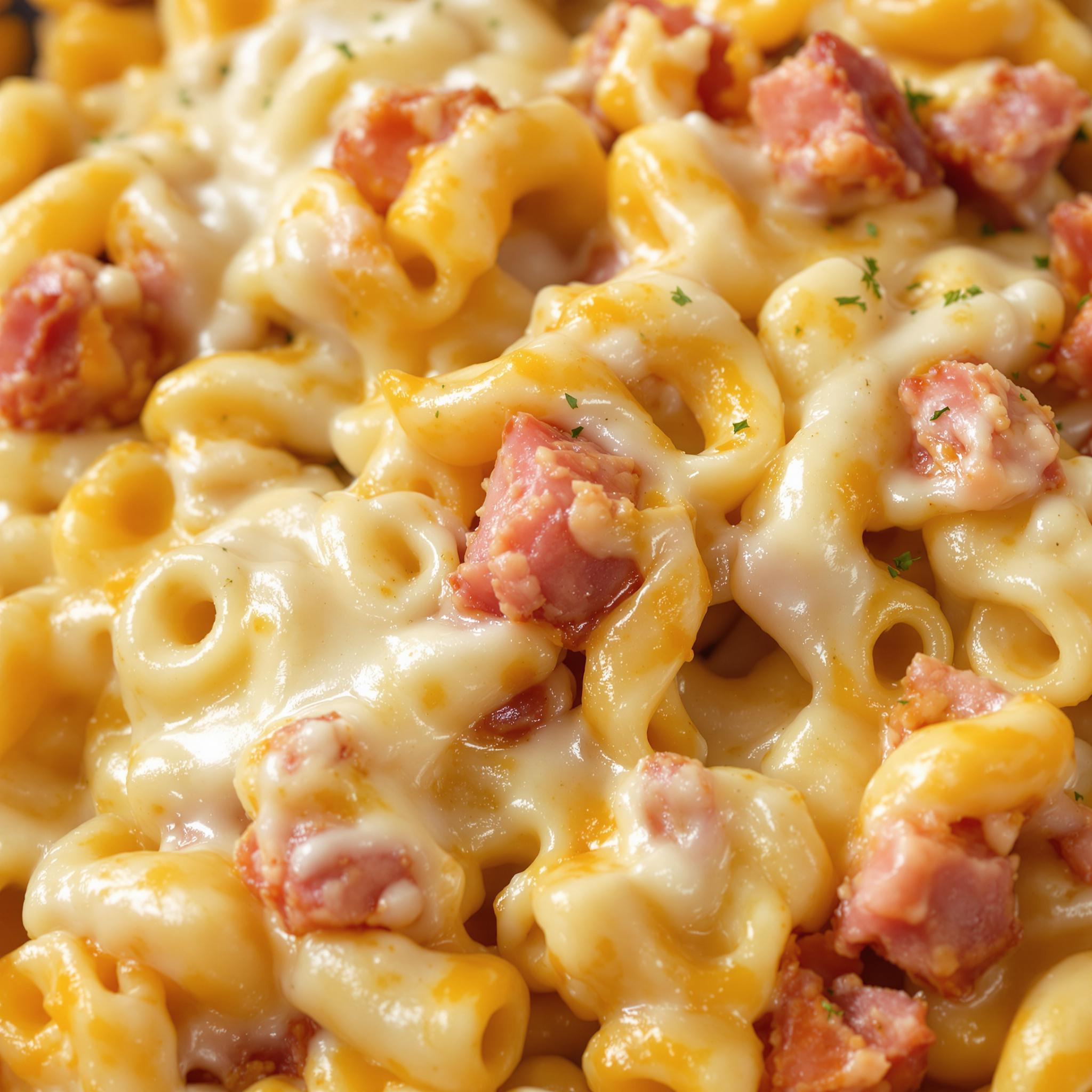 Macaroni met ham en kaas
