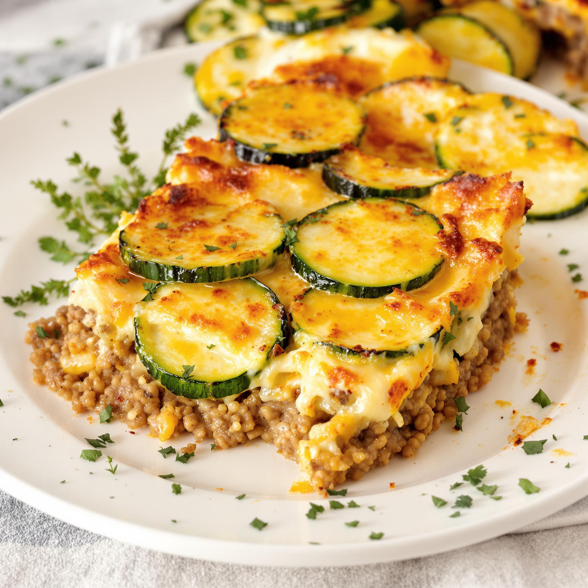 Ovenschotel met courgette en gehakt