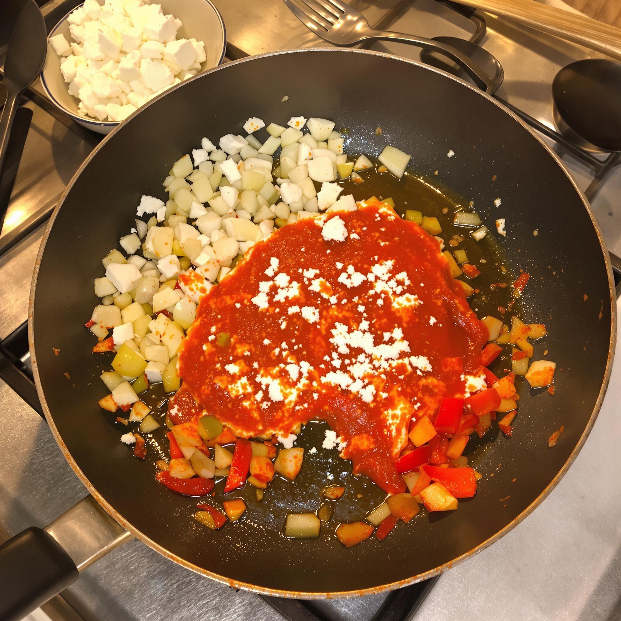 Paprikasaus met feta