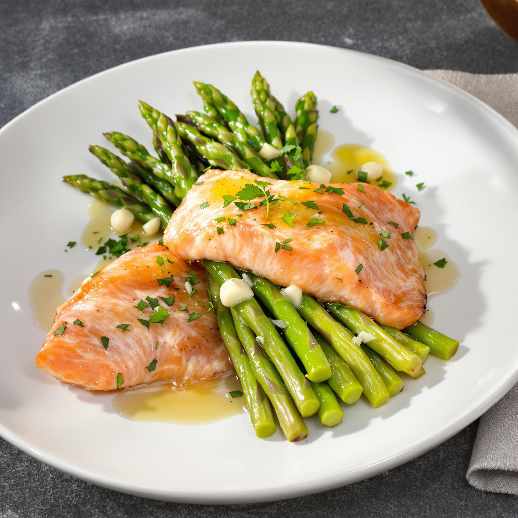 recept asperges met zalm