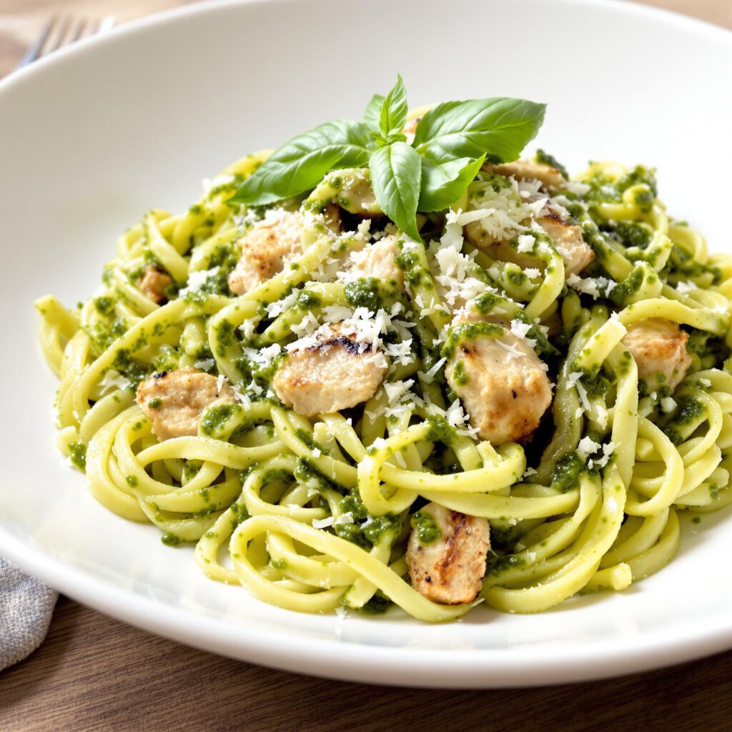 Pasta met kip en pesto recept: Snel en smaakvol genieten! - Recepten Pret