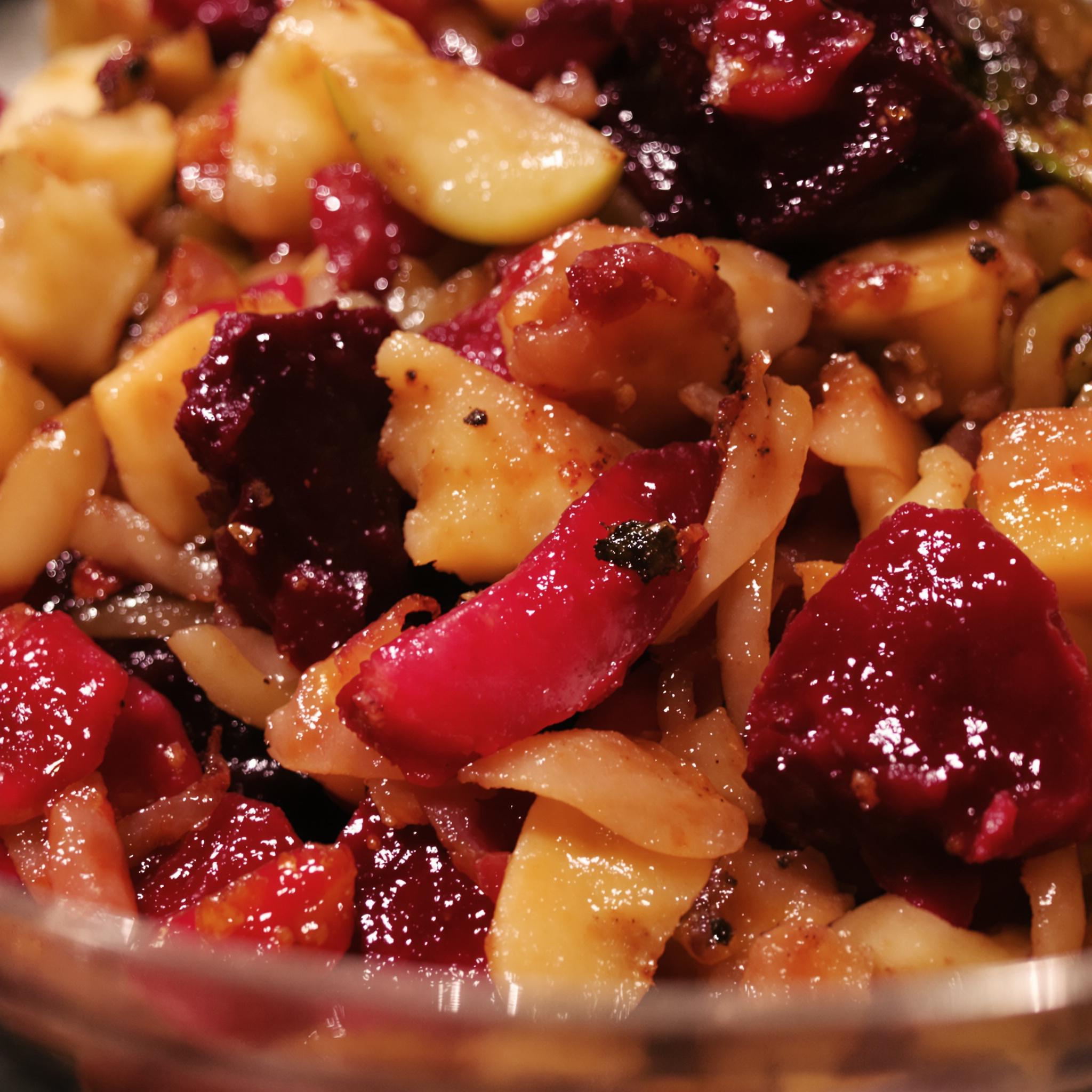 recept rode bieten met ui en appel