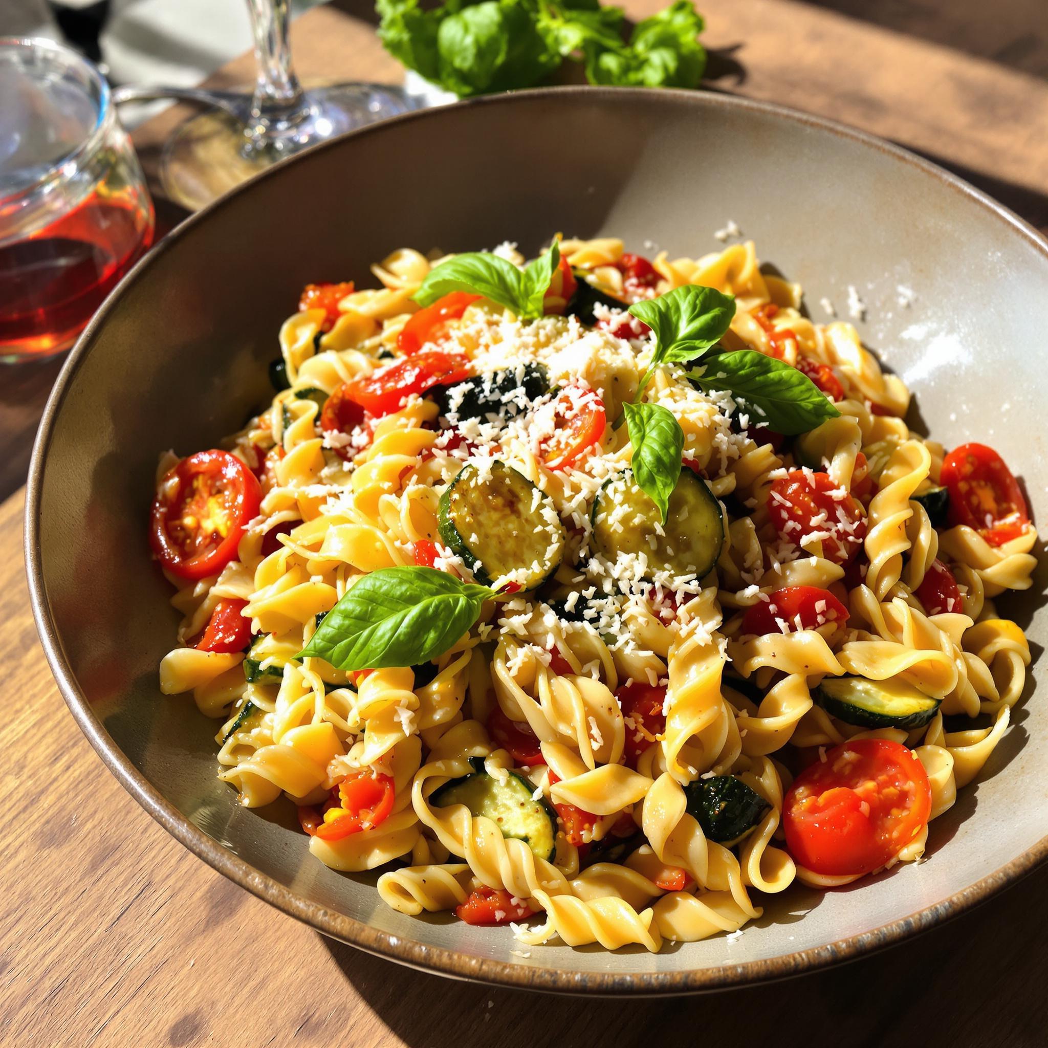 recept vegetarische pasta