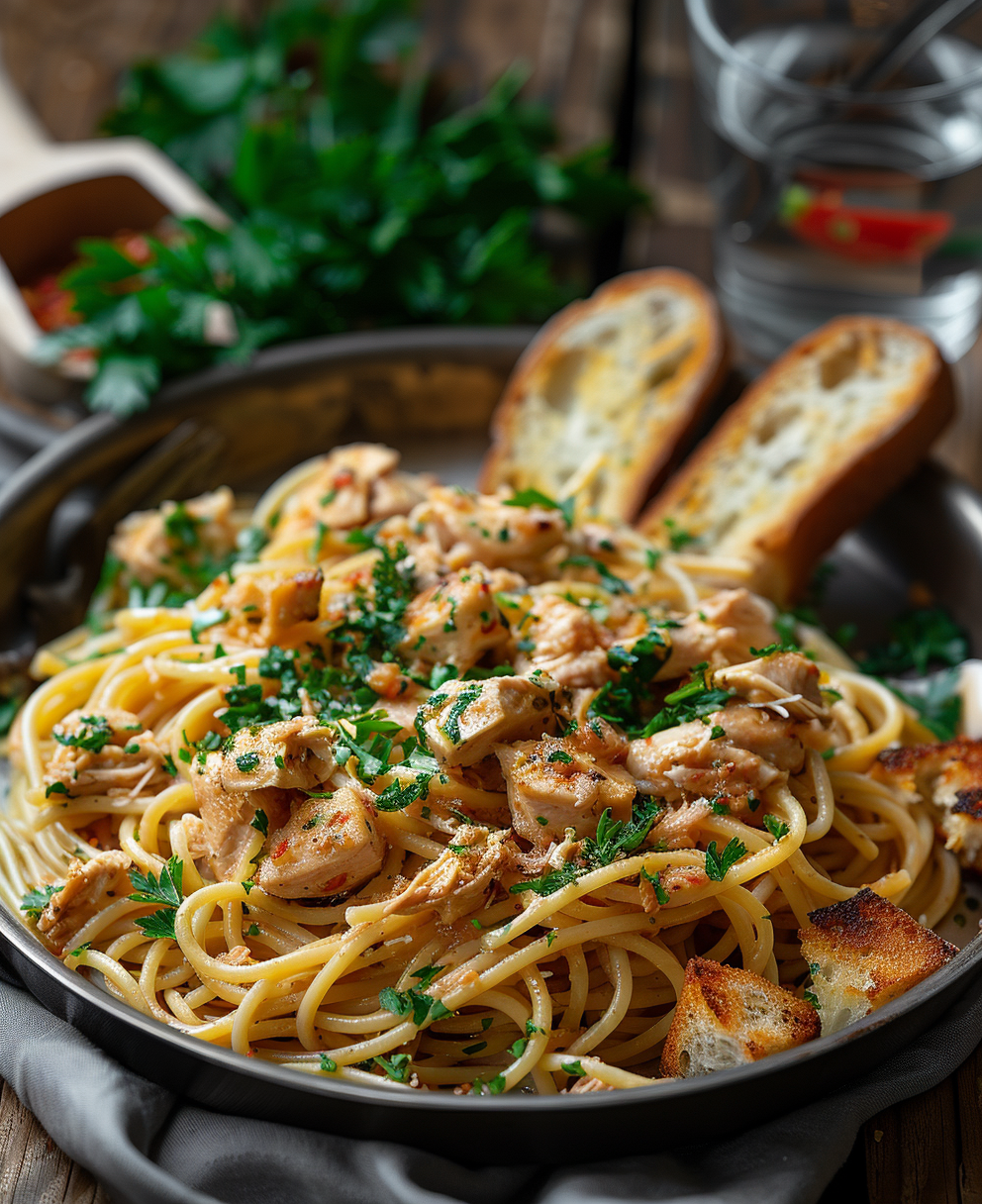 recept kip pasta