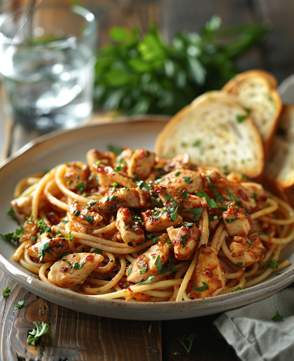recept kip pasta