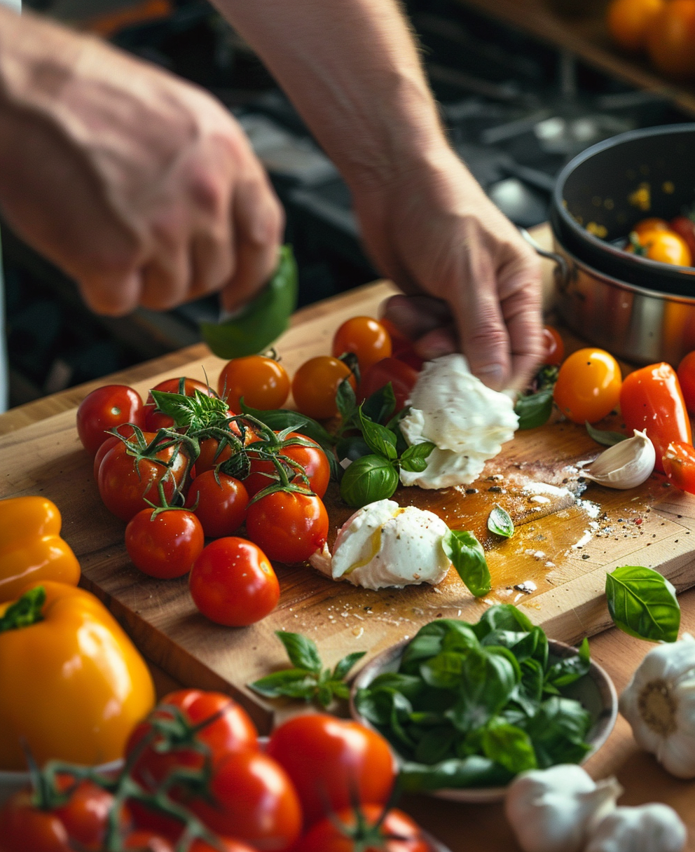 recept met burrata