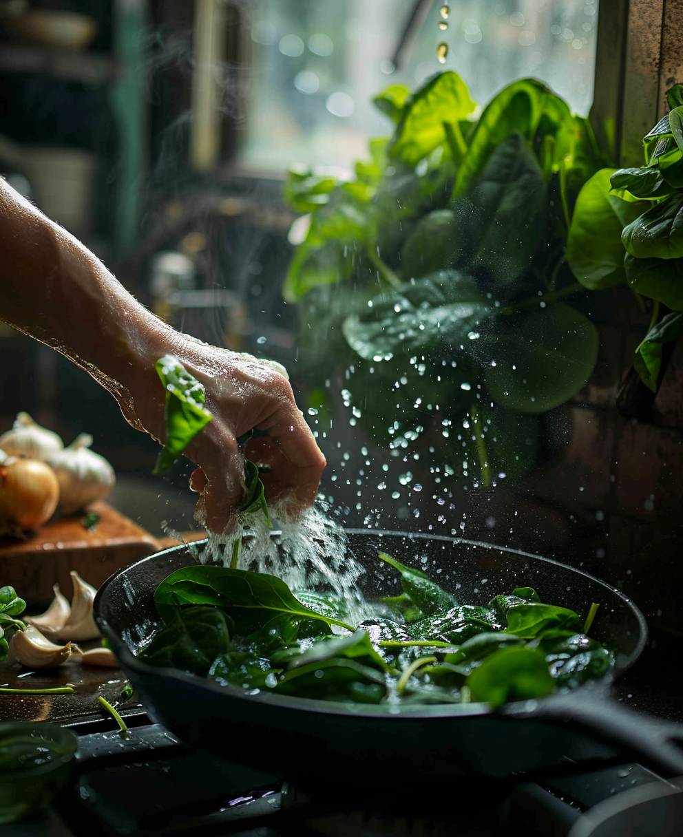 recept met spinazie