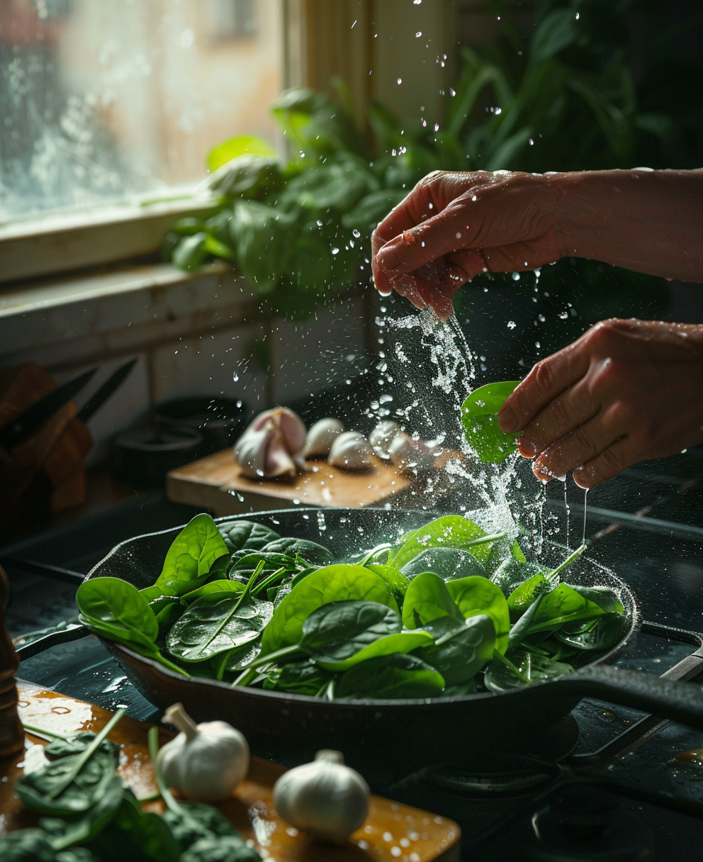 recept met spinazie