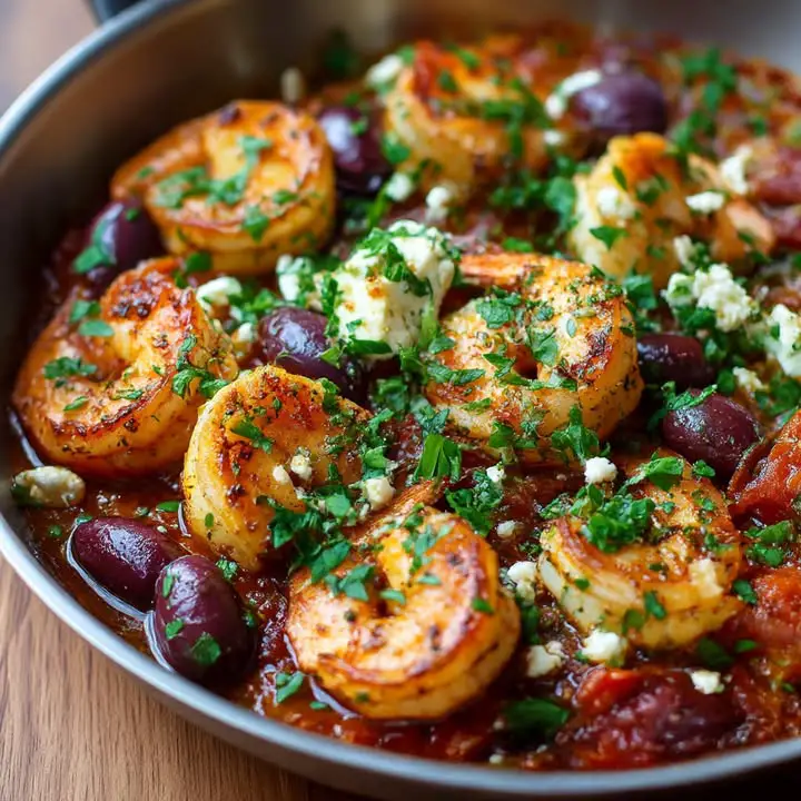 Garnalen Saganaki Feta