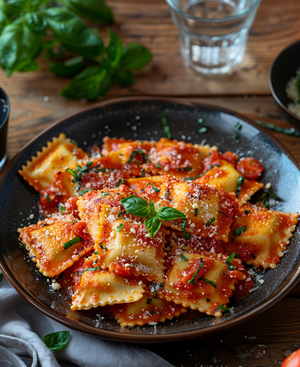 recept met ravioli