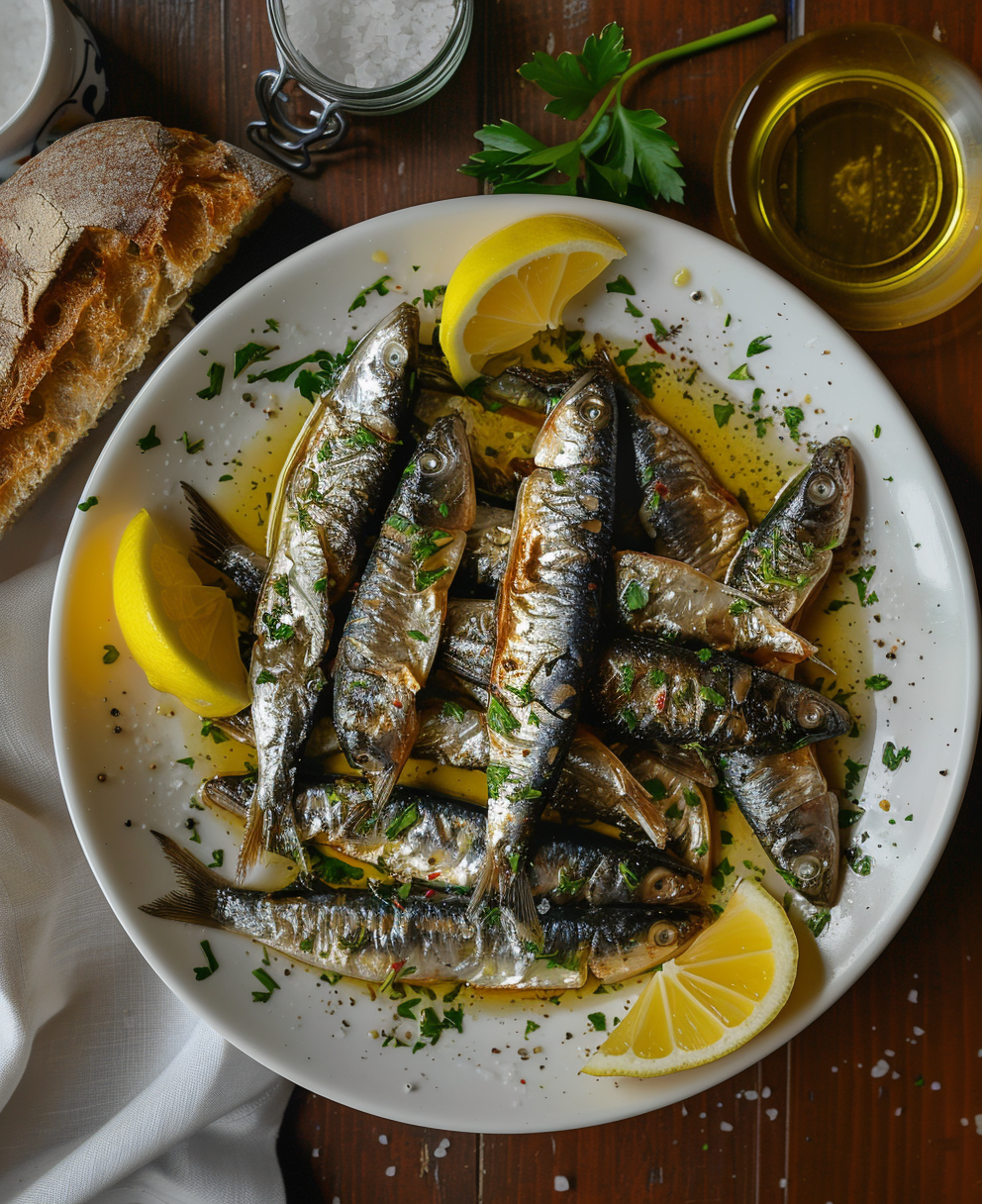 sardines recept