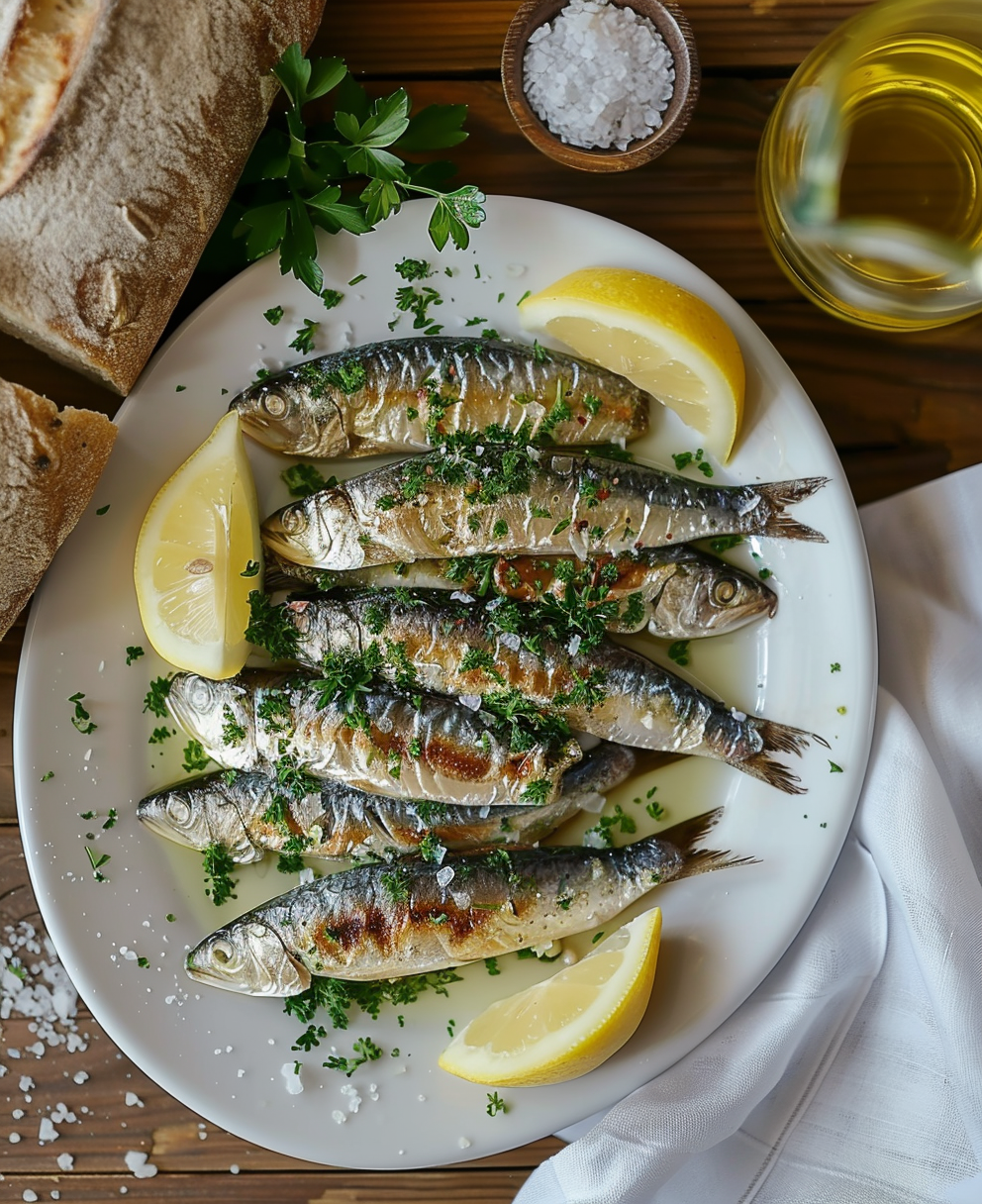sardines recept