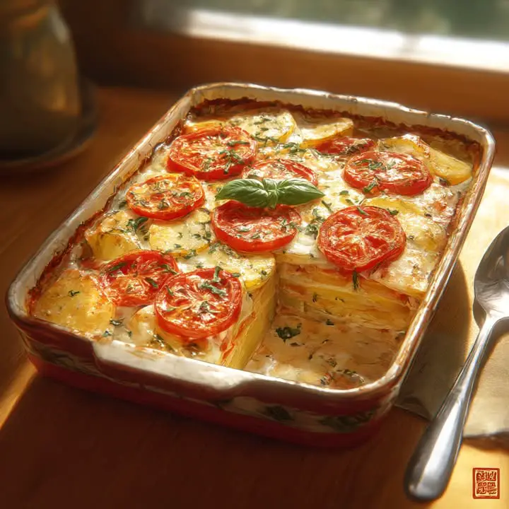 Aardappel Tomaat Mozzarella