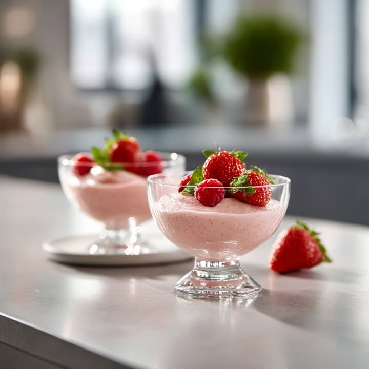 Aardbeien Mousse Snel