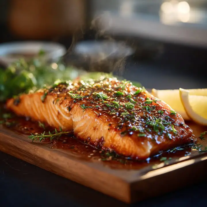 Asiatisch Gelakt Zalm
