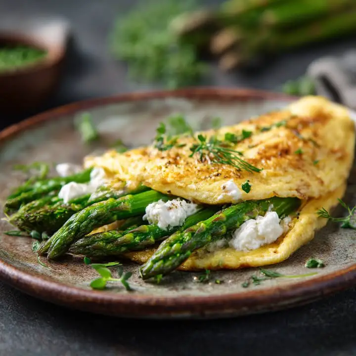 Asperge Geitenkaas Omelet