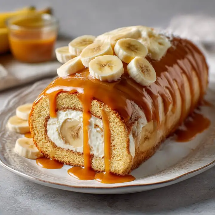 Bananencaramel Rolcake