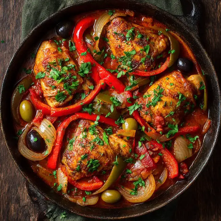 Basquaise Kippenstoofpot Recept