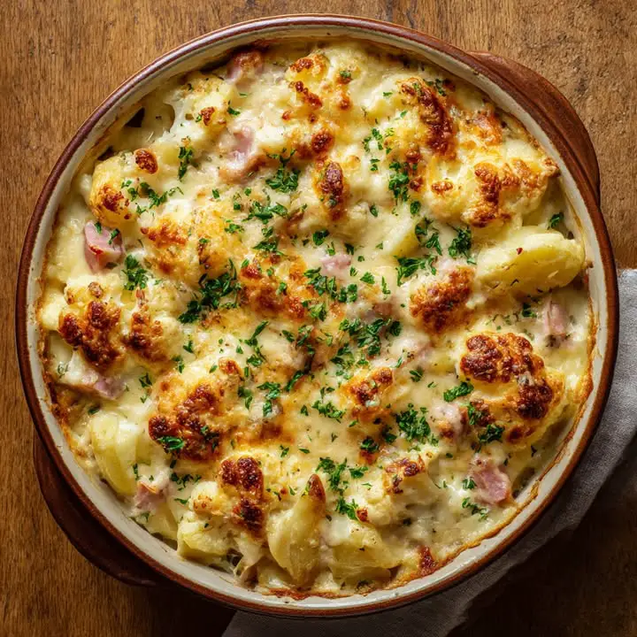 Bloemkool aardappel gratin