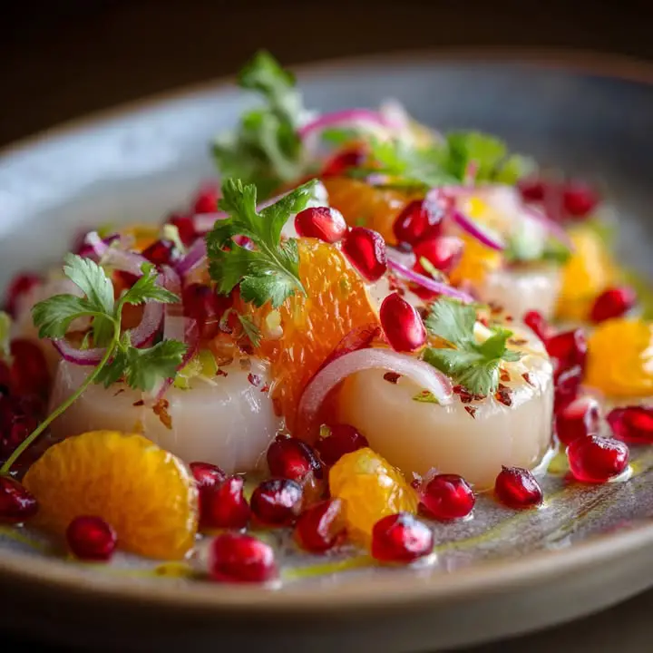 Ceviche Sint-Jacobsvruchten Grenade