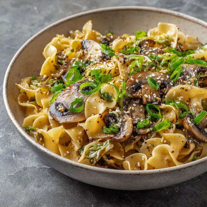 Champignon Ail Noedels