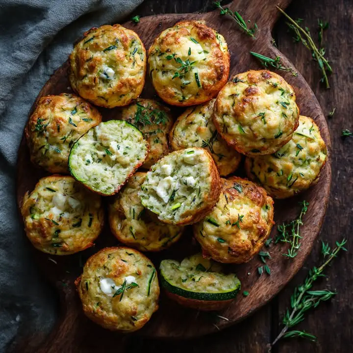 Courgette Geitenkaas Muffins