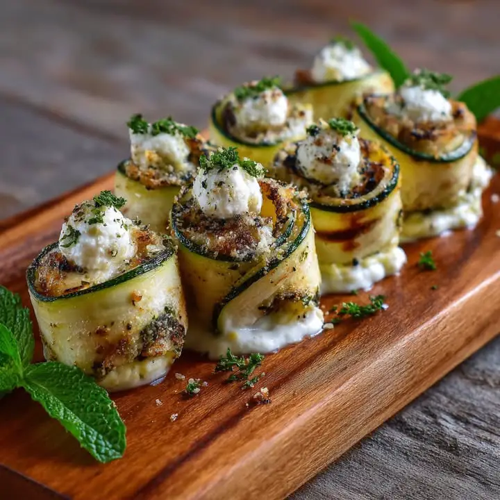 Courgette Geitenkaas Rolletjes