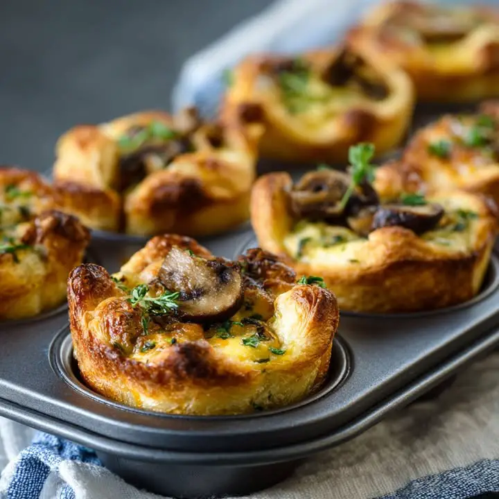 Croissant Champignon Muffins