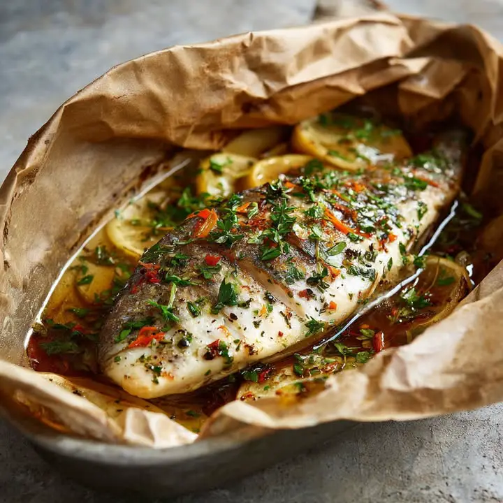 Daurade in Papillote