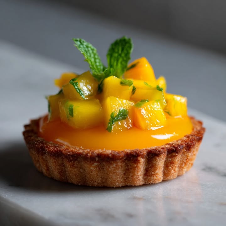 Exotische Mangotaartjes Munt