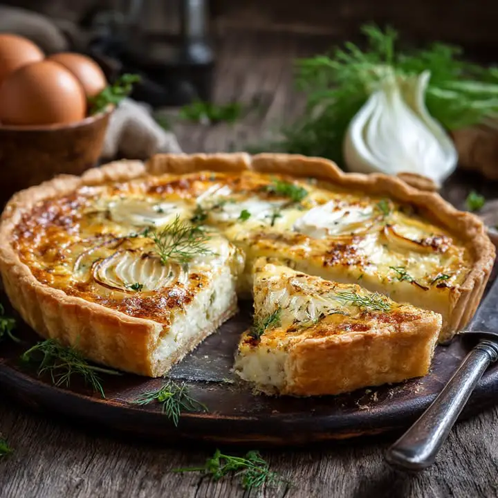 Fenouil Kaas Quiche