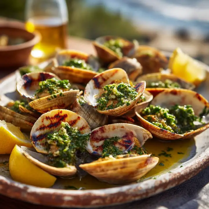 Gegrilde Venusschelpen Gremolata