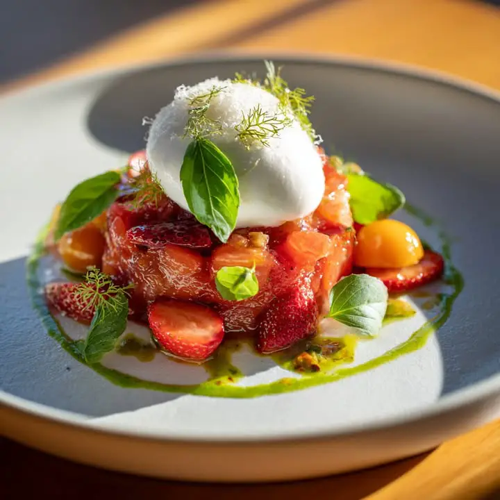 Kleurige Tomatentartaar Burrata