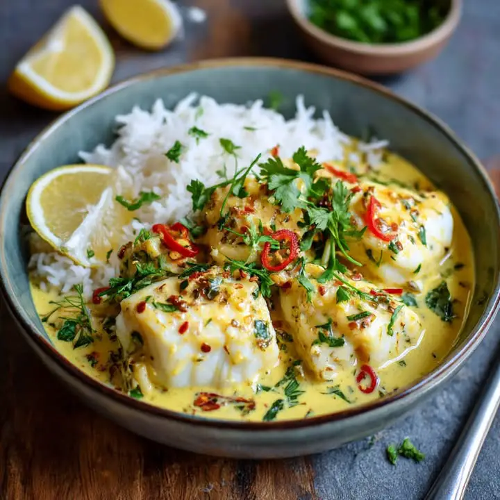 Kokosvis Curry
