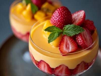 Mango Aardbeien Mousse: Dé Lekkere & Makkelijke Dessertontvangst!