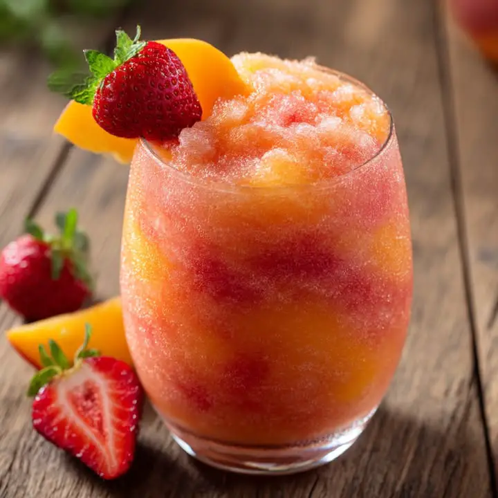 Perzik Aardbei Slush