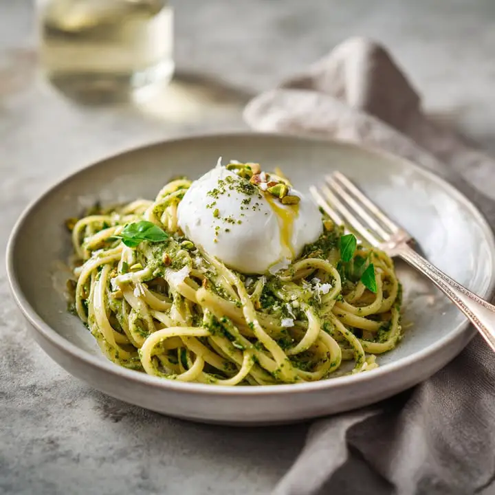 Pistache Burrata Linguine