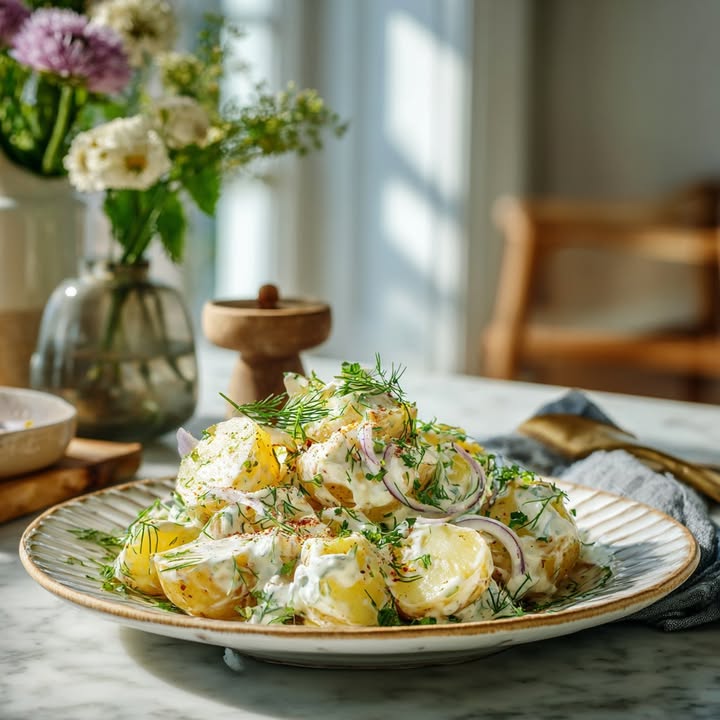 Romige Aardappelsalade Dille