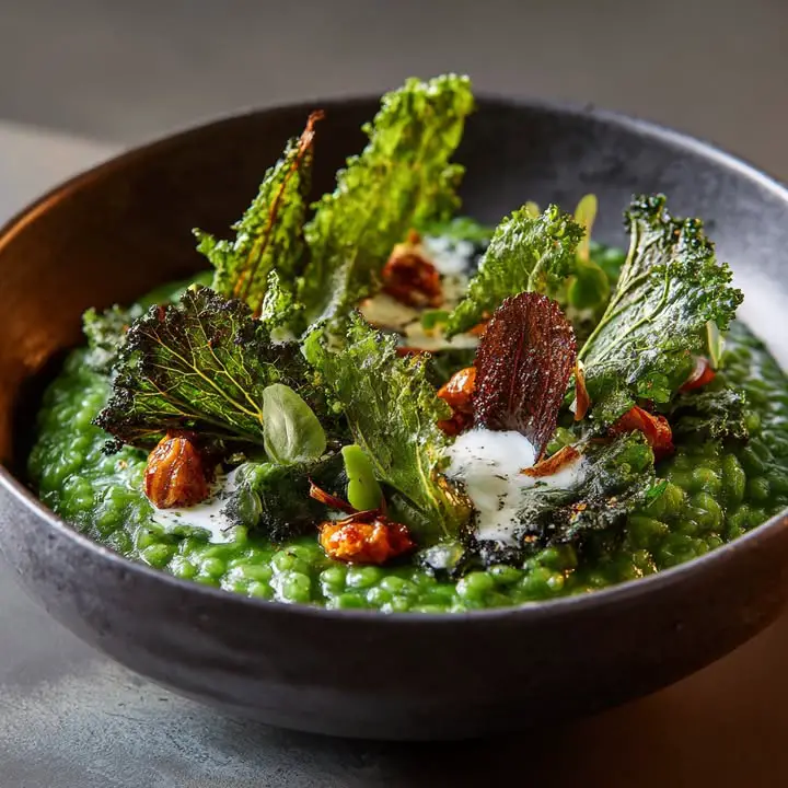 Spirulina Risotto Chips
