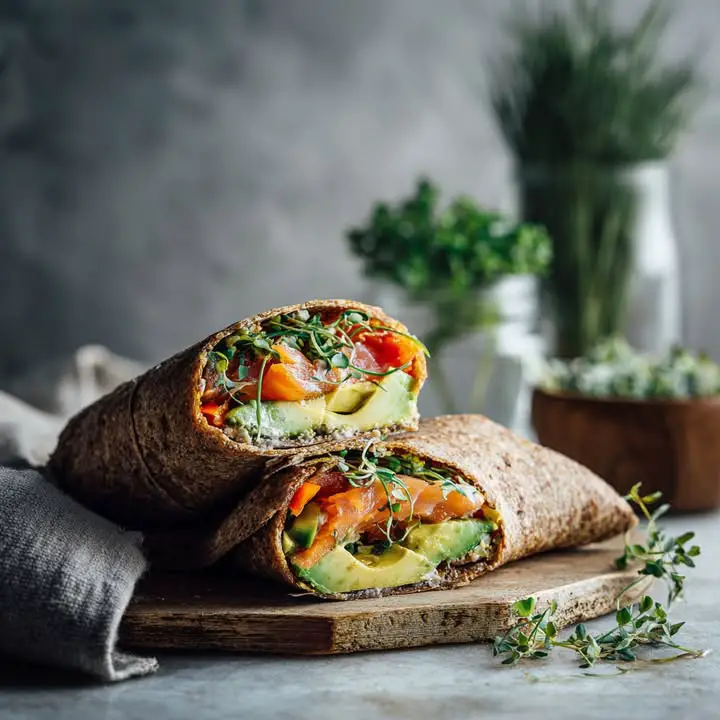 Vegetarische Avocado Wraps