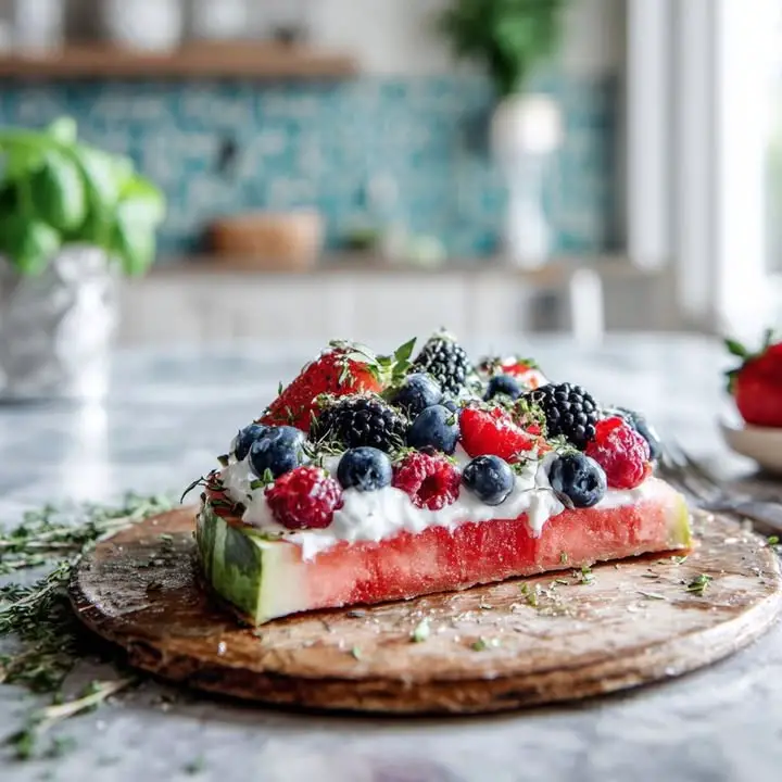 Watermeloen Fruitpizza Recept