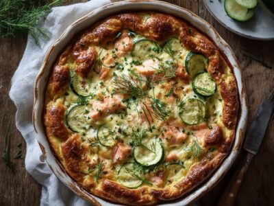 Zalm Courgette Clafoutis: Het Smaakvolle & Eenvoudige Recept
